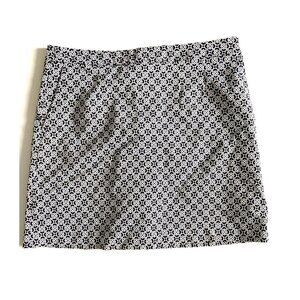 Lizwear Women's Black & White Mini Skirt with Short Like Lined Size 10